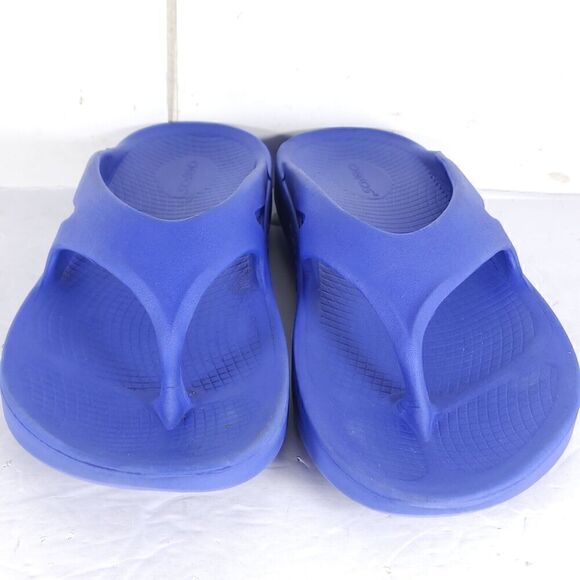 OOFOS Men's OOriginal Recovery US9 Purple Lightweight Thong Flip Flop Sandals - Picture 4 of 13